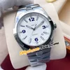 MLF 42 mm Overseas 47040B01A9093 Asian 2813 Automatic Mens Watch 47040 White Dial Silver Markers Bracelet en acier inoxydable W6356281