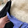 Spring Vestidos Female Off-shoulder Oblique Collar Long-sleeved Contrast Color Stitching Slim Bag Hip Mini Dress GK589 210506
