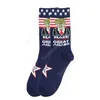 2024 Trump Skarpety Prezes Maga Trump Litera Pończochy Paski Stars Stars US Flag Sports Skarpety Maga Sock Party Favor DHS53