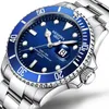 男性はドロップするQuartzメンズウォッチトップマンのゴールドステンレス鋼Relogio Masculino Waterproof Wristwatches174g