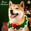 Katzenhalsbänder führen gewebte grüne Fliege Halskette Halsband für Weihnachten handgemachte Hund Welpen Halsband Schlüsselanhänger bunte Glocken Kätzchen Ring Jahr