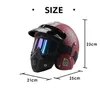 Casques de moto Open Face 3/4 Casque Hommes Femmes Vintage Retro Crash Motorcross Cascos Jet Casque Pilot Cafe Racer Capacete