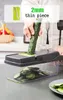 Multifunctional Vegetable Knife Choppers Slicers Fruit Potatoes Carrot Grater Kitchen Accessories Basket Slicer