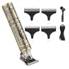 Forbici per capelli USB Ricaricabile Trimmer Elettrico Pro Li Liner Grooming Cordless Taglio TBlade Professional 0mm Men1322246