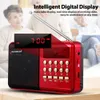 Mini Radio portátil de mano Digital FM USB TF reproductor de MP3 altavoz recargable