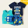 Arrival Summer 3pcs Baby Boy Sleeveless Stylish school Baby's Sets Clothing 210528