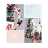 Designer de moda outono flores impressão terno conjunto mulheres manga comprida camisas top + saia plissada feminina casual dois pedaço conjunto 210514