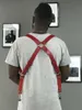 4 Haczyki Regulowany Suspender Camera Joker Man Belt PU Skórzane Klamry Pasy Królewskie Military Slinger Vintage Male