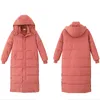 X-Long Parka Coat Varma Kvinnor Vinter Tjock Kvinna Outwear Jackor Plus Storlek Hooded Coats 210515