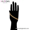 76727 xuping bijoux mode 24k plaqué or bracelets simples bracelets en gros pour les femmes