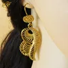 Boucles d'oreilles Collier Xuhuang Gold Africain Fine Bijoux Ensemble Nigérian Bridal Mariage Fleur Modèle Pattern Accessoires Arabe Femmes Bijoux Cadeaux