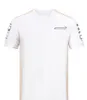 Camisa de corrida Polo F1 de mangas curtas Camiseta de lapela de poliéster de poliéster de poliéster de secagem rápida UE2s