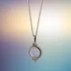 Pendant Necklaces Classic Natural Moonstone Necklace Pendants Jewelry For Women Party Valentine Day Gifts With Chain