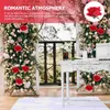 Kwiaty dekoracyjne Wieńce 10 sztuk Symulowane DIY Roses Garland Making Materiały Party Scena Układ Ornament