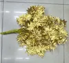 Dekorative Blumen Kränze 50 teile/los Weiß Rot Grün Gold Silber Zweig Blätter Künstliche Seide Pflanze Für Home Decor Party Suppl