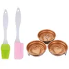 Stainless Steel Egg Poacher Pan Insert Tools Non Stick 3 Poached Eggs Cups Heart Shape Boiled Egg-Maker PHJK2104