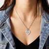 Pendant Necklaces Trendy Letters Heart Pendants For Women Simple Style Twist Chain Necklace Jewelry Gifts Mother's Day