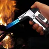 New Triple Torch Lighter Cigar BBQ Turbo Lighter Jet Butane 1300 C Gas Spray Gun Powerful Windproof 3 Nozzles Fire Pipe Kitchen