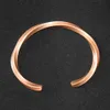 Handmade Antique Pure Copper Bracelet for Men Wrist Punk Cuff Bangle Viking Women Hand Craft Jewelry Unisex Gift Boy Girl Lover Q0717