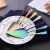 Pelle à gâteau colorée en acier inoxydable, outil avec bord dentelé, lame de serveur, coupe-tarte, spatule à Pizza, outils de cuisson