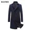 BATMO arrival winter high quality wool trench coat men,men's wool casual jackets,plus-size M-3XL 1721 211011