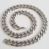 10/15mm Anpassa längd Mens Högkvalitativa rostfritt stålhalsband Curb Cuban Link Chain Fashion Jycken Friend Gift Wholesale Chains Morr2