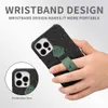 Ostrich Pattern Wrist Strap Cases For IPhone 13 11 12 Pro XS Max XR Designer Luxury Phone Holder Protective Cover Antifall Shockp4998762