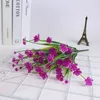 L35CM 시뮬레이션 꽃 플라스틱 인공 동백 꽃 홈 거실 침실 장식 가짜 꽃 꽃다발