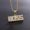 Hiphop Bling Boss Ketting Hanger Diamond Kettingen voor Mannen Dames Nachtclub Party Mode-sieraden Will en Sandy