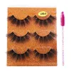 Soft Light Thick Natural 3D False Eyelashes Extension Curling Crisscross Hand Made Reusable Mink Fake Lashes Makeup Accessory For Eyes 15 Models DHL