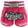 2020 e crianças (meninas e meninos) fluory muay shorts tailandeses bordados patch chutam boxe shorts moda cor rosa para combate x0628