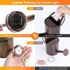 Lampy Lawn Creative Led Kettle Solar Light Hollow Kupione Żelazo Kwiat Podlewanie Can Fairy String Lampa Wodoodporna Dekoracja Ogrodowa