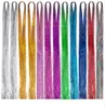 9 colori metallizzati glitter tinsel fibra laser capelli parrucca colorata accessori per l'estensione dei capelli parrucca da palcoscenico festiva