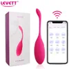 Vibrador sem fio controle de aplicativo ovo vibrador wearable calcinhas vibradores estimulador de ponto g bola de kegel vaginal para mulheres q0529318d