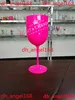 Web Celebrity tik tok pc outils en plastique Champagne Red Bar acrylique Vin transparent transparent Brandy Glass8624795