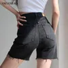 Women's Denim Shorts Female Black Blue High Waist Jeans Summer Harajuku Vetement Femme Sexy Fashion Woman Pants 210629