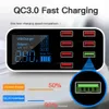 8Ports 40W Quick Charge 3.0 Car Adapter Tablet USB QC3.0 Fast Phone Charger For iPhone xiaomi huawei samsung