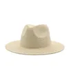 sommar kvinnor män bred rand solid jazz sol halm fedora hattar utomhus strand resa UV skyddande handgjorda