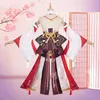 Gioco Genshin Impact Yae Guuji Costume Cosplay Parrucche Scarpe Vestito Del Partito Outfit Uniforme Donne Costumi di Carnevale di Halloween Y0903