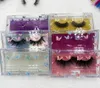 Hela anpassade fjärilar Akryl Eyelash Box 25mm Eyelashes Boxar Tomt Lash Falls For Makeup Tools Lashes Packaging4792932