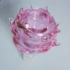 2023Amazing Rose Bol Pour Bong En Verre Rig Accessoires Pour Fumer Couleur Rose Conception Unique 14mm Taille Conduite D'eau Joint 50g Poids
