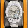 2022 RRF 126334 126333 2813 Automatic Mechanical Mens Watch 126331 Large Diamonds Bezel Silver Dial 316L Stainless Fully Iced Out Diamond Bracelet Eternity Watches