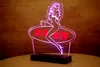 RGB skrivbordsskylt - anpassad 3D-gravyr LED Light Wholesale RetailDual