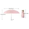 Ombrelli Mini Pocket Women Ombrello Ultralight Rain Sun Girls Portable Folding Anti UV Parasol Dropship