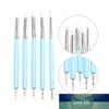 Double-Ended Dotting Set Nail Art Embossing Ceramic Modeling Tools Pottery Craft Art Silicone Clay Thermoplastic Brushes