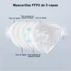 Disposable Mask 5-ply Protective Filtration Against Air Pollution Dustproof Mouth Cover for Men Women Adult Safety Masks