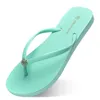 2021 Sommar Flip Flops Kvinnor Flat med Seaside Glazed Blue Beach Slippers Non-Slip Sand Grå Guld Vit Utländsk handel Trettio Sju