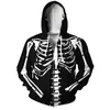 YX Girl Drop Skelett Zip-Up Hoodie Jacket Mäns / Kvinnor Hoody Sweatshirt EUR Size XS-5XL Pullover Topps Höft 210728