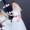 Nouveau blanc ivoire enfants filles première communion voiles tulle avec peigne mariage fleur fille voile voile mariage fille double couches x0726