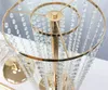 Bröllop Pariser Wheel Party Decoration Crystal Acrylic Beads T Stage Road Lead Weddings Main Table Centerpiece Flower Stand Home